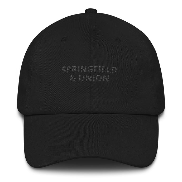 Springfield & Union Black on Black Dad Hat